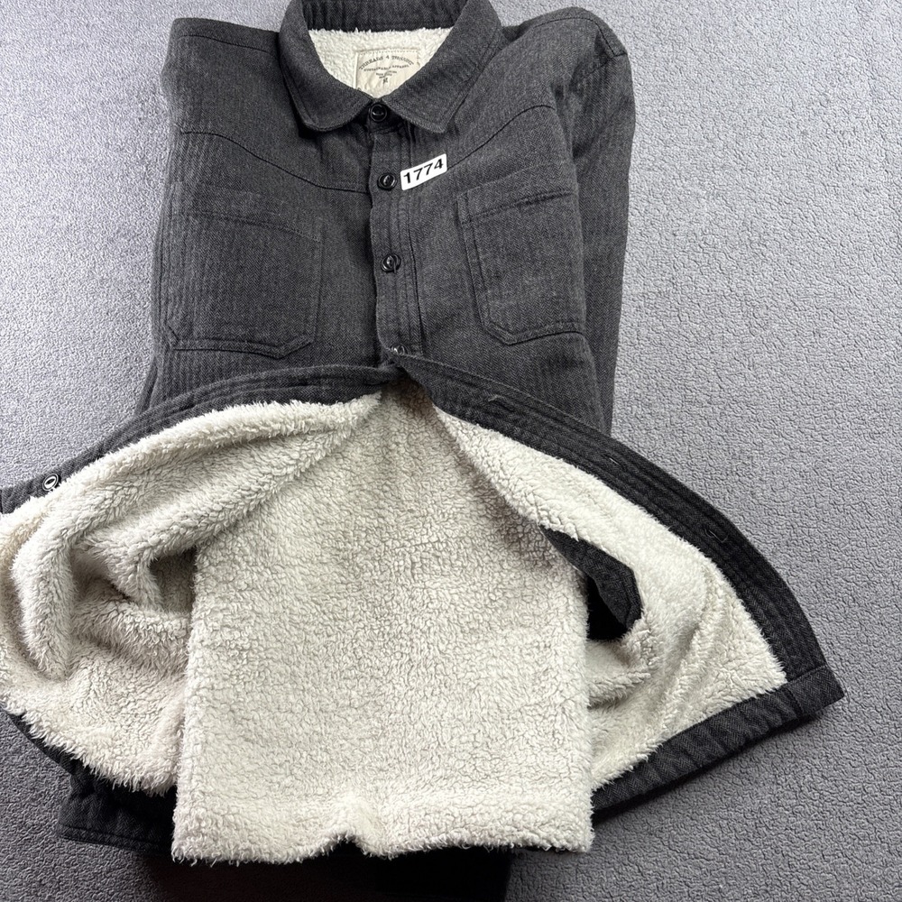 Tread 4 Thought‎ Men's Shirt Jacket , M  Gray Sustainable Apparel Fleece Linned - Picture 13 of 13